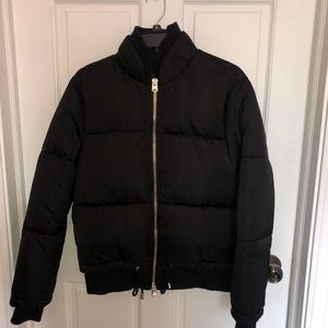 Black puffer jacket
